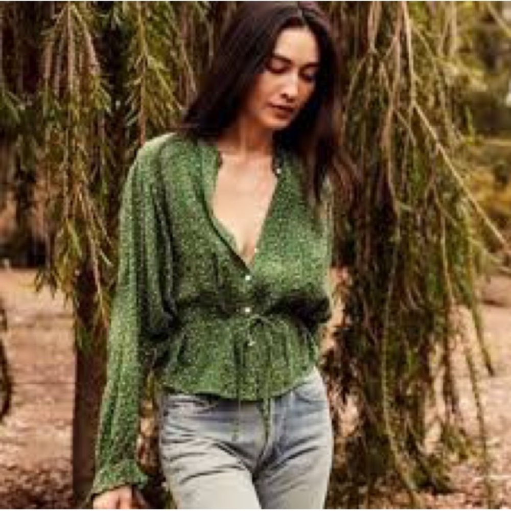 Doen Cezanne blouse in Martha’s Garden size small